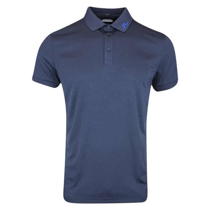 J.Lindeberg Tour Tech Slim Fit Golf Polo Navy Melange - FW23