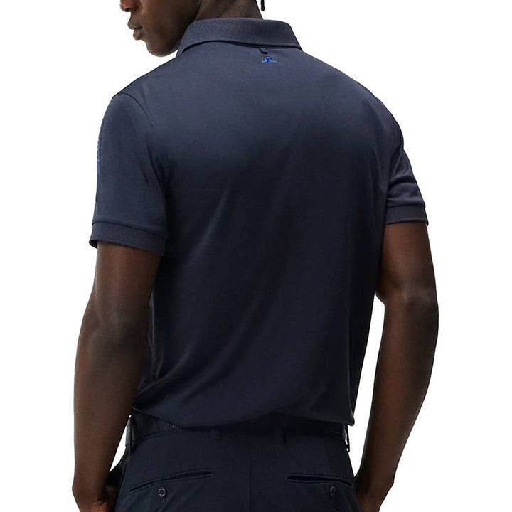 J.Lindeberg Tour Tech Slim Fit Golf Polo Navy Melange - FW23