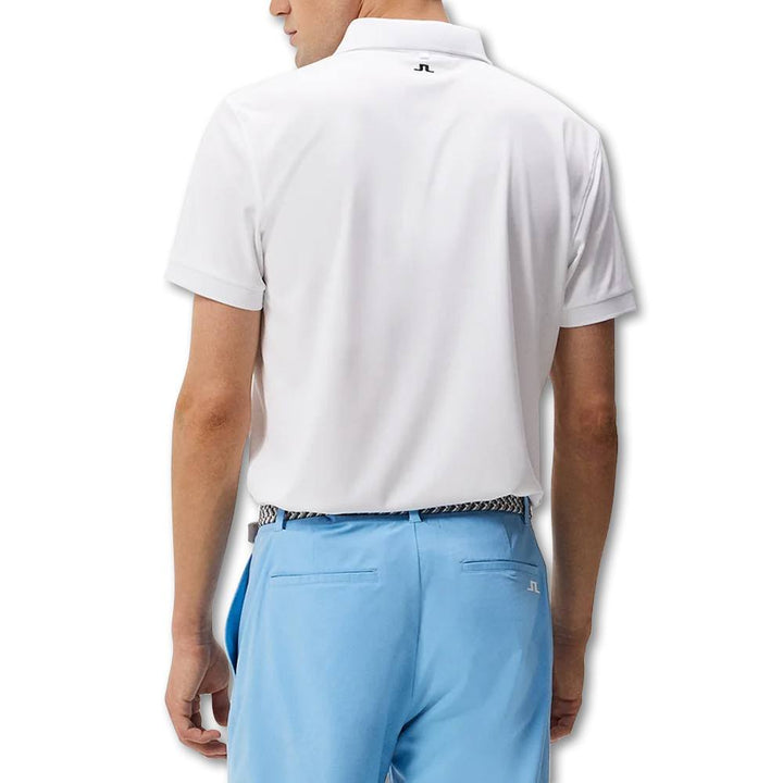 J.Lindeberg Tour Tech Slim Fit Golf Polo White - FW23