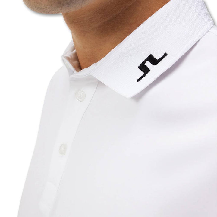 J.Lindeberg Tour Tech Slim Fit Golf Polo White - FW23