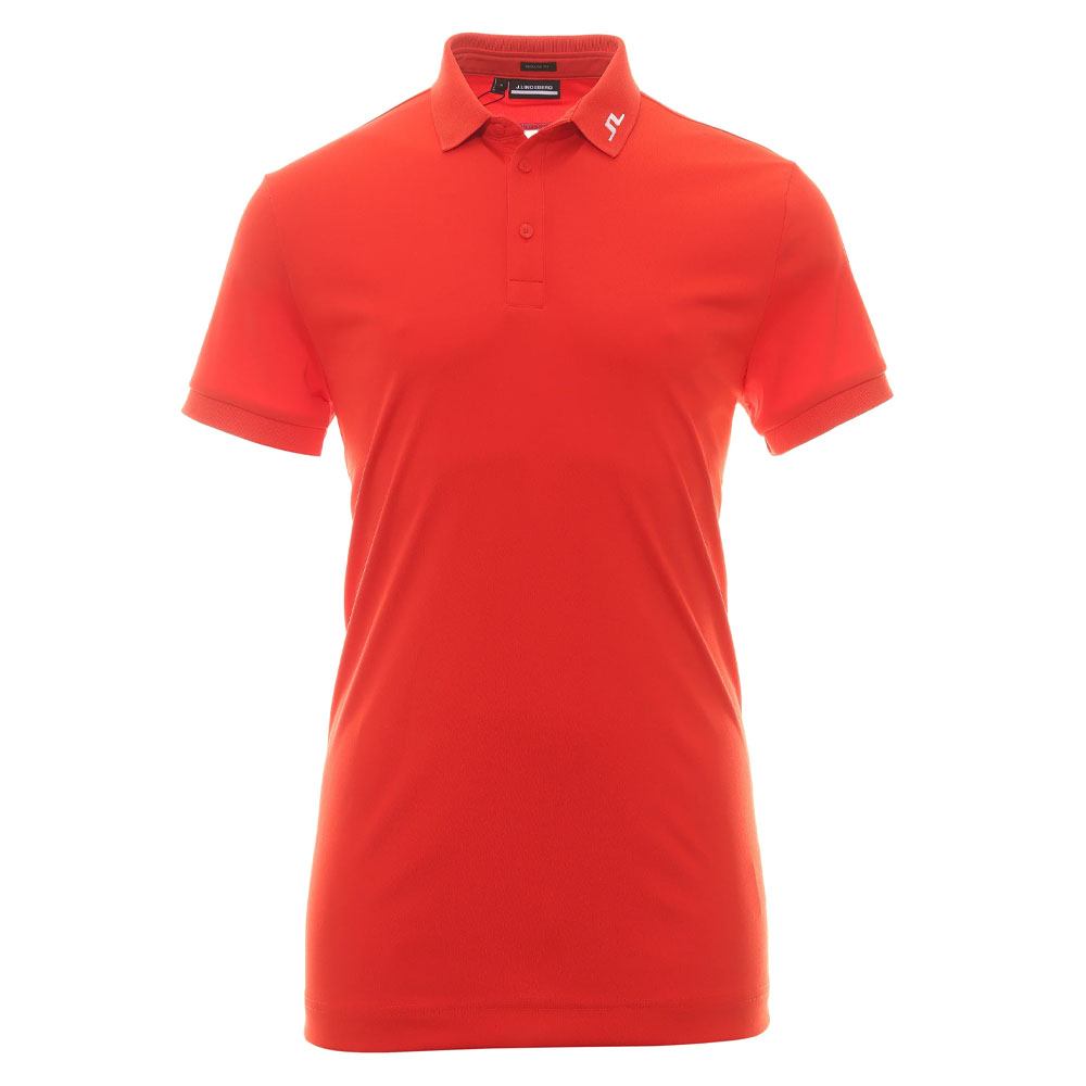 J.Lindeberg KV Regular Fit Golf Polo Fiery Red - FW23