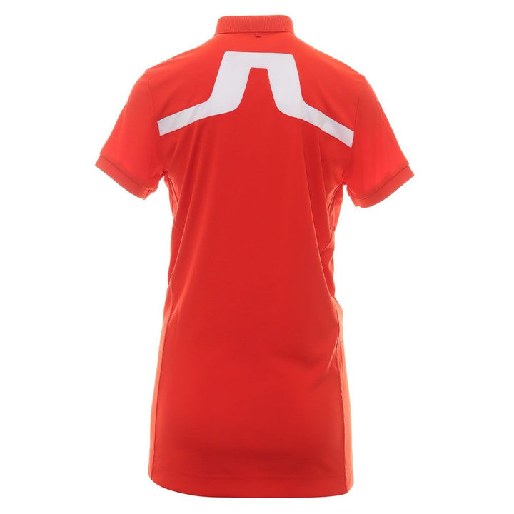 J.Lindeberg KV Regular Fit Golf Polo Fiery Red - FW23