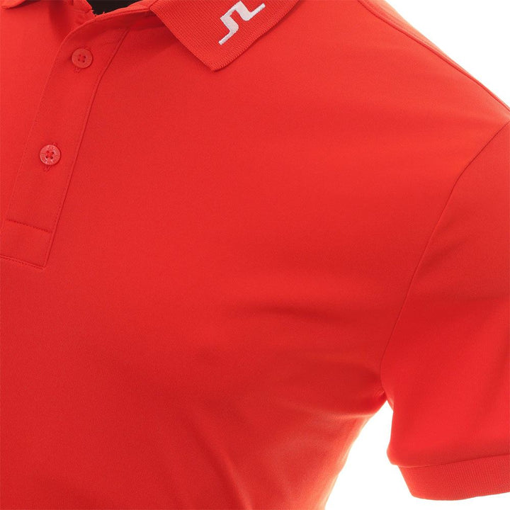J.Lindeberg KV Regular Fit Golf Polo Fiery Red - FW23