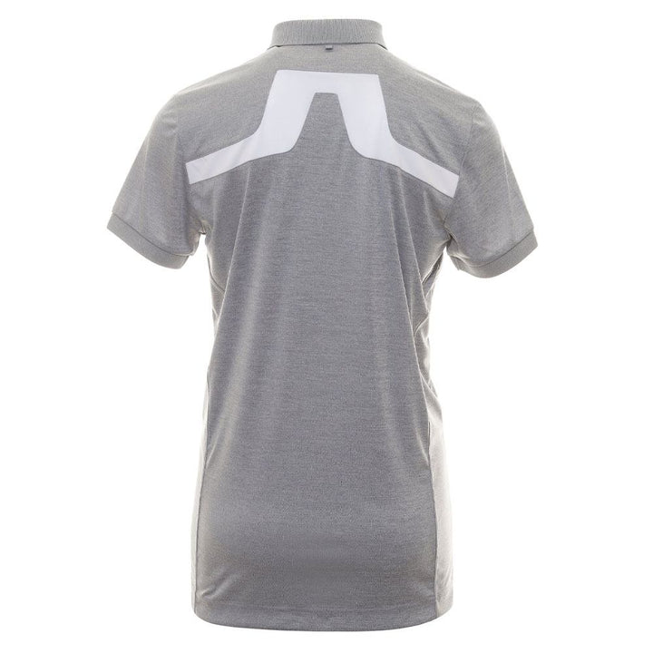 J.Lindeberg KV Regular Fit Golf Polo Gray Melange - FW23