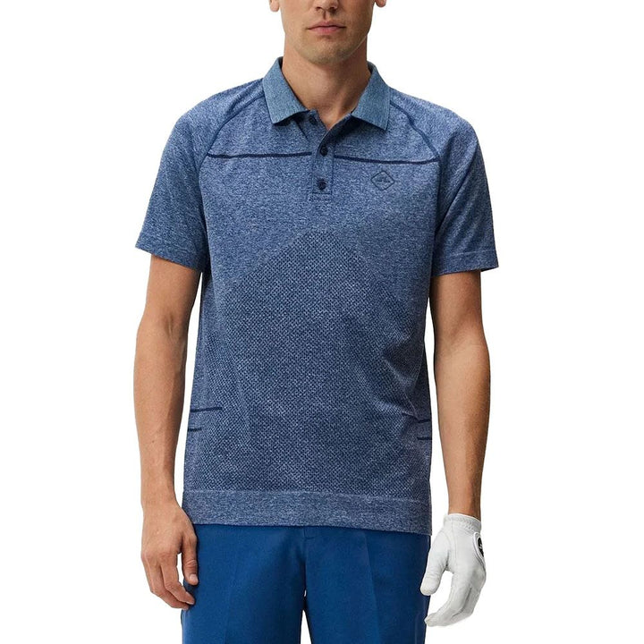 J.Lindeberg Jimmy Seamless Golf Polo Estate Blue - 23 Men