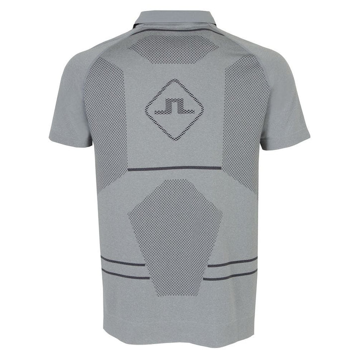 J.Lindeberg Jimmy Seamless Golf Polo Light Gray Melange - 23 Men