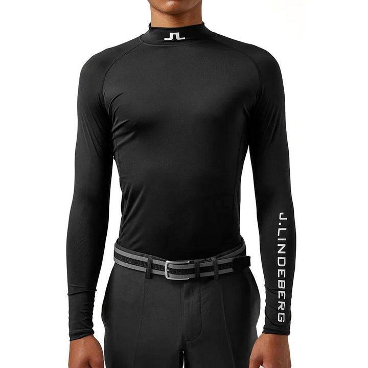 J.Lindeberg Aello Soft Compression Golf Baselayer Black - FW23