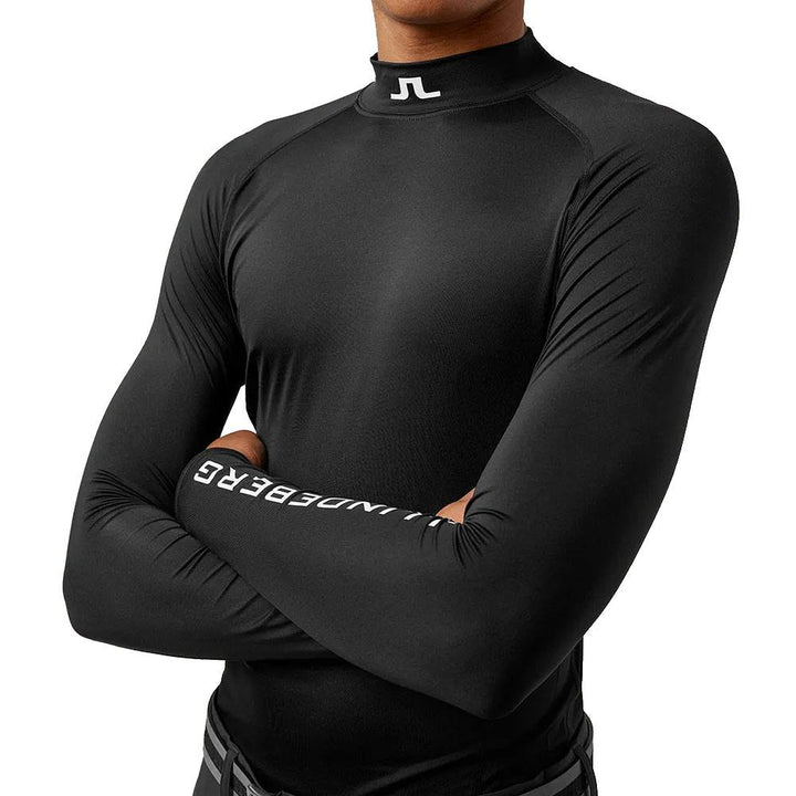 J.Lindeberg Aello Soft Compression Golf Baselayer Black - FW23