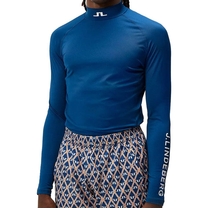 J.Lindeberg Aello Soft Compression Golf Baselayer Estate Blue - FW23