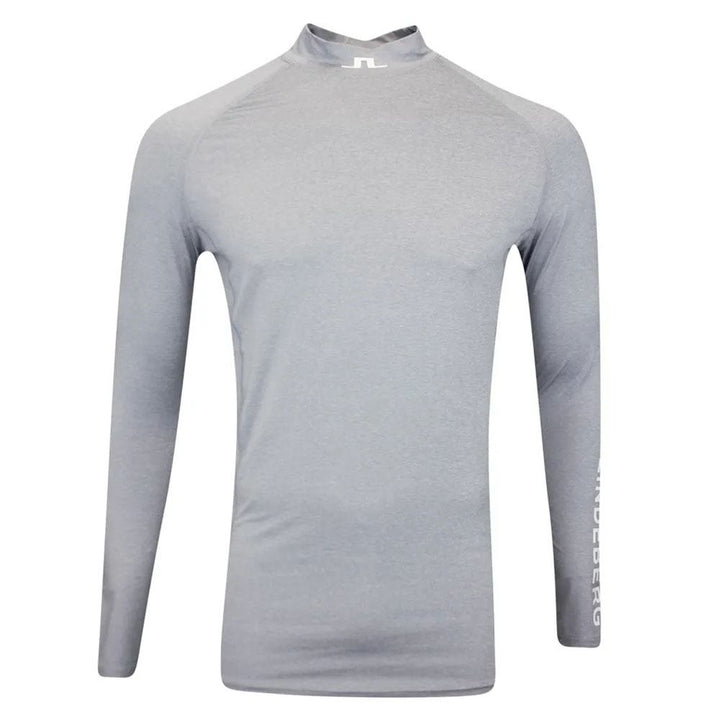 J.Lindeberg Aello Soft Compression Golf Baselayer Gray Melange - FW23