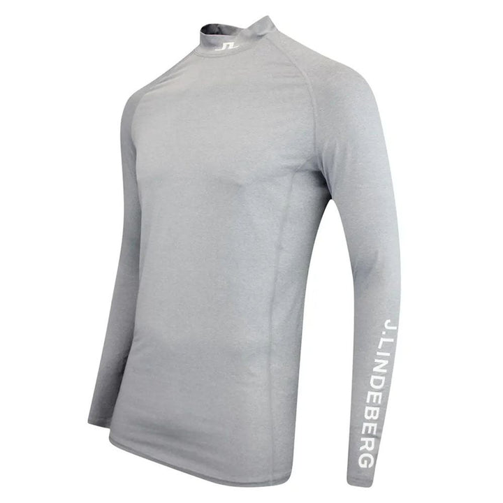 J.Lindeberg Aello Soft Compression Golf Baselayer Gray Melange - FW23