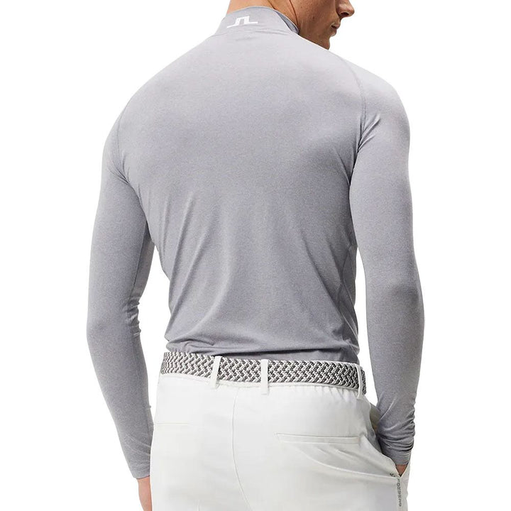 J.Lindeberg Aello Soft Compression Golf Baselayer Gray Melange - FW23