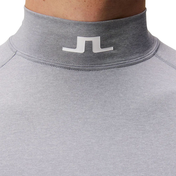 J.Lindeberg Aello Soft Compression Golf Baselayer Gray Melange - FW23