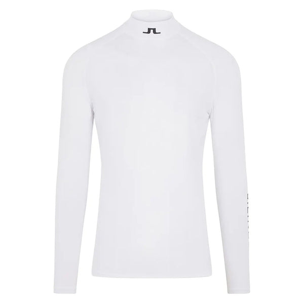 J.Lindeberg Aello Soft Compression Golf Baselayer White - FW23