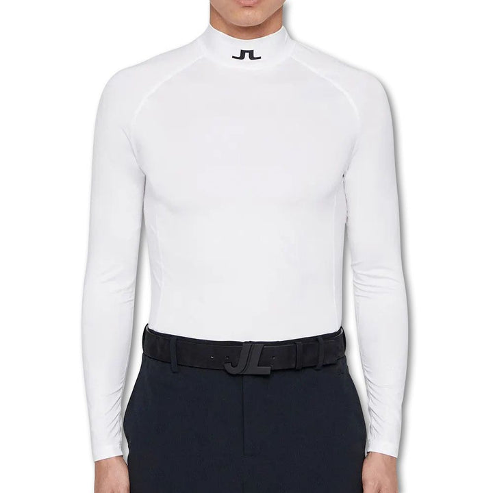 J.Lindeberg Aello Soft Compression Golf Baselayer White - FW23