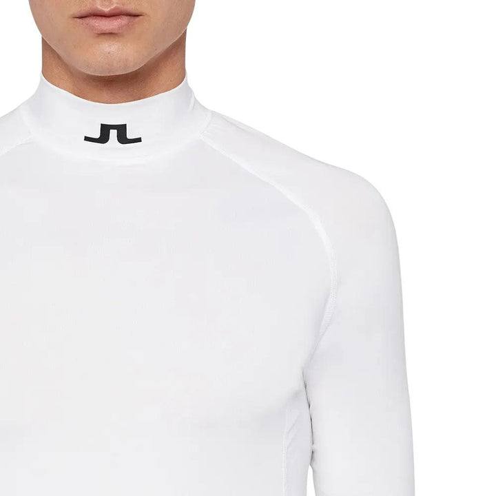 J.Lindeberg Aello Soft Compression Golf Baselayer White - FW23