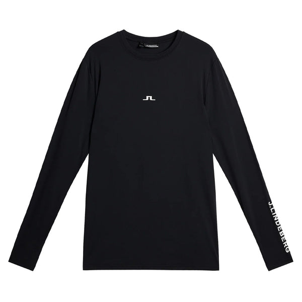 J.Lindeberg Thor Longsleeve Golf Baselayer Black - FW23