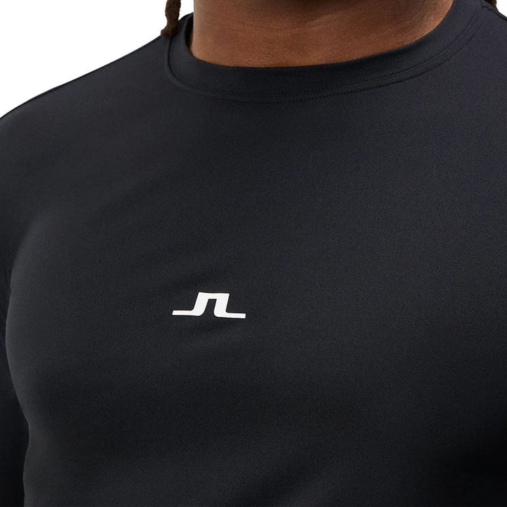 J.Lindeberg Thor Longsleeve Golf Baselayer Black - FW23