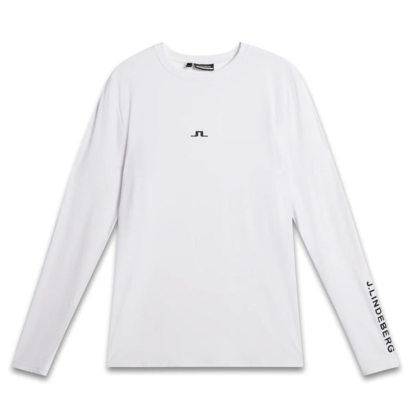 J.Lindeberg Thor Longsleeve Golf Baselayer White - FW23