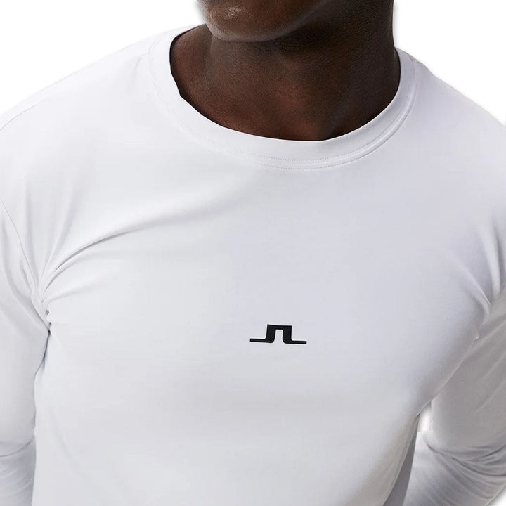J.Lindeberg Thor Longsleeve Golf Baselayer White - FW23