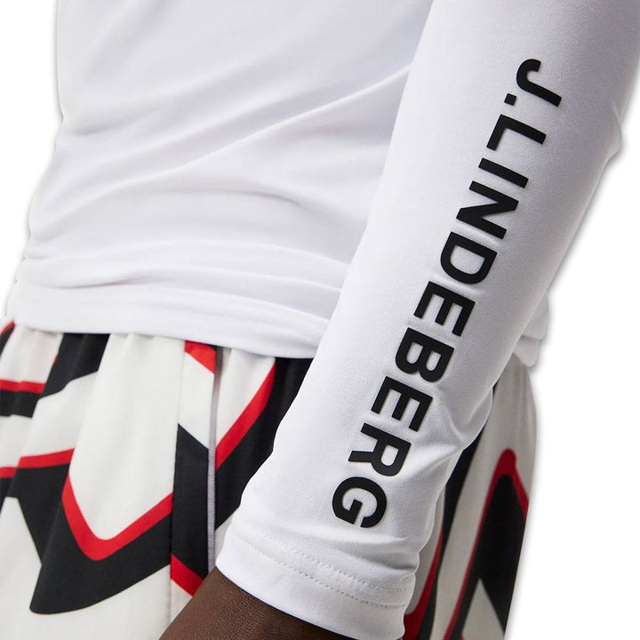 J.Lindeberg Thor Longsleeve Golf Baselayer White - FW23