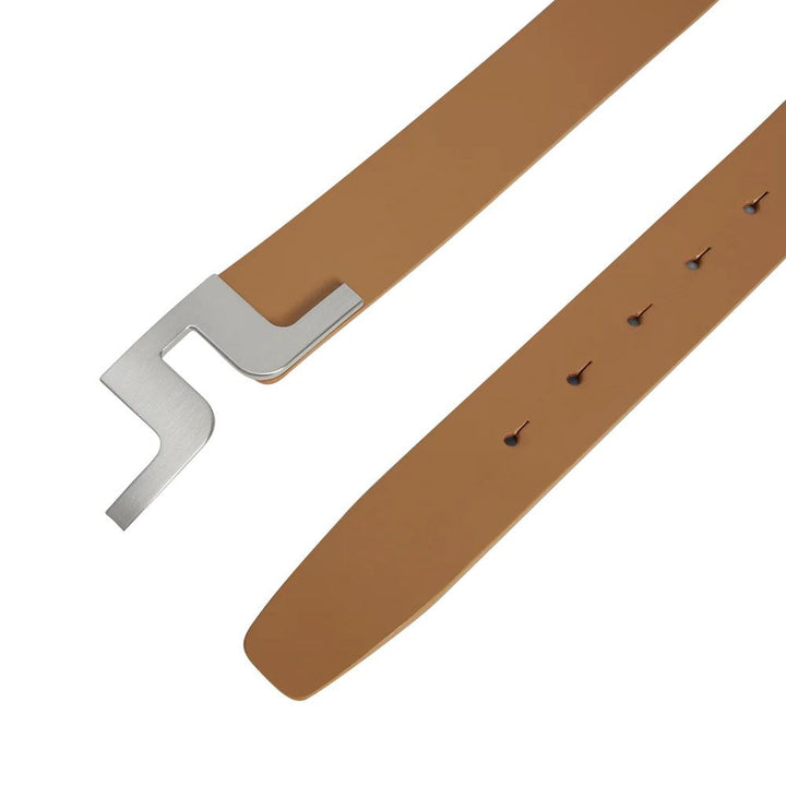 J.Lindeberg Bridger Leather Golf Belt Chipmunk - FW23 Men
