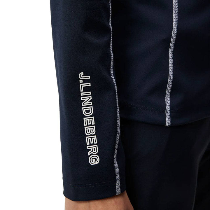 J.Lindeberg Powderhorn Mid Layer Golf Pullover JL Navy - FW23 Women