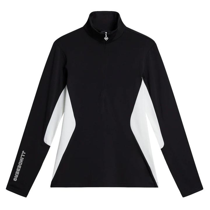 J.Lindeberg Coockies Mid Layer Golf Pullover Black - FW23 Women