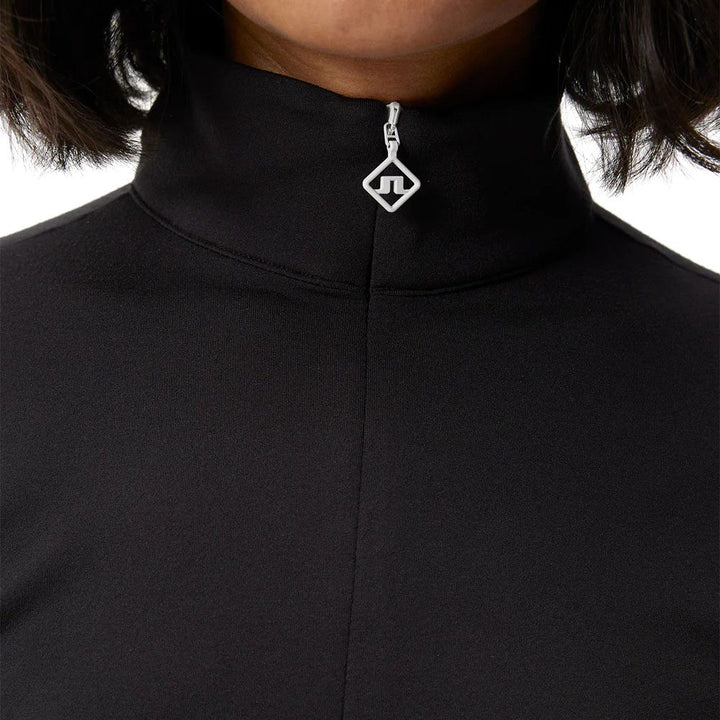 J.Lindeberg Coockies Mid Layer Golf Pullover Black - FW23 Women