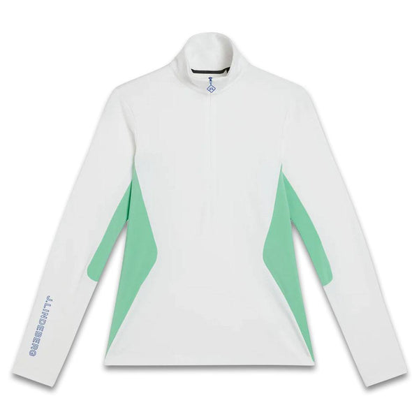 J.Lindeberg Coockies Mid Layer Golf Pullover White - FW23 Women