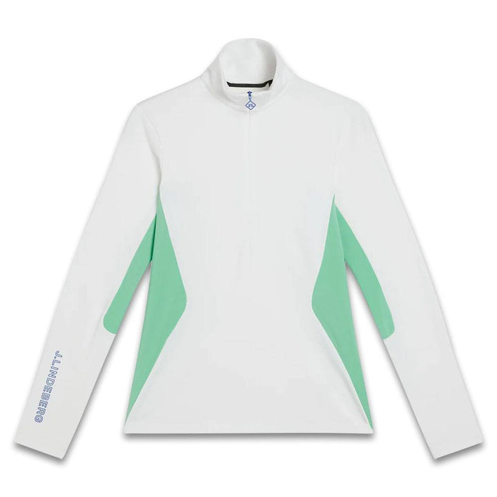 J.Lindeberg Coockies Mid Layer Golf Pullover White - FW23 Women