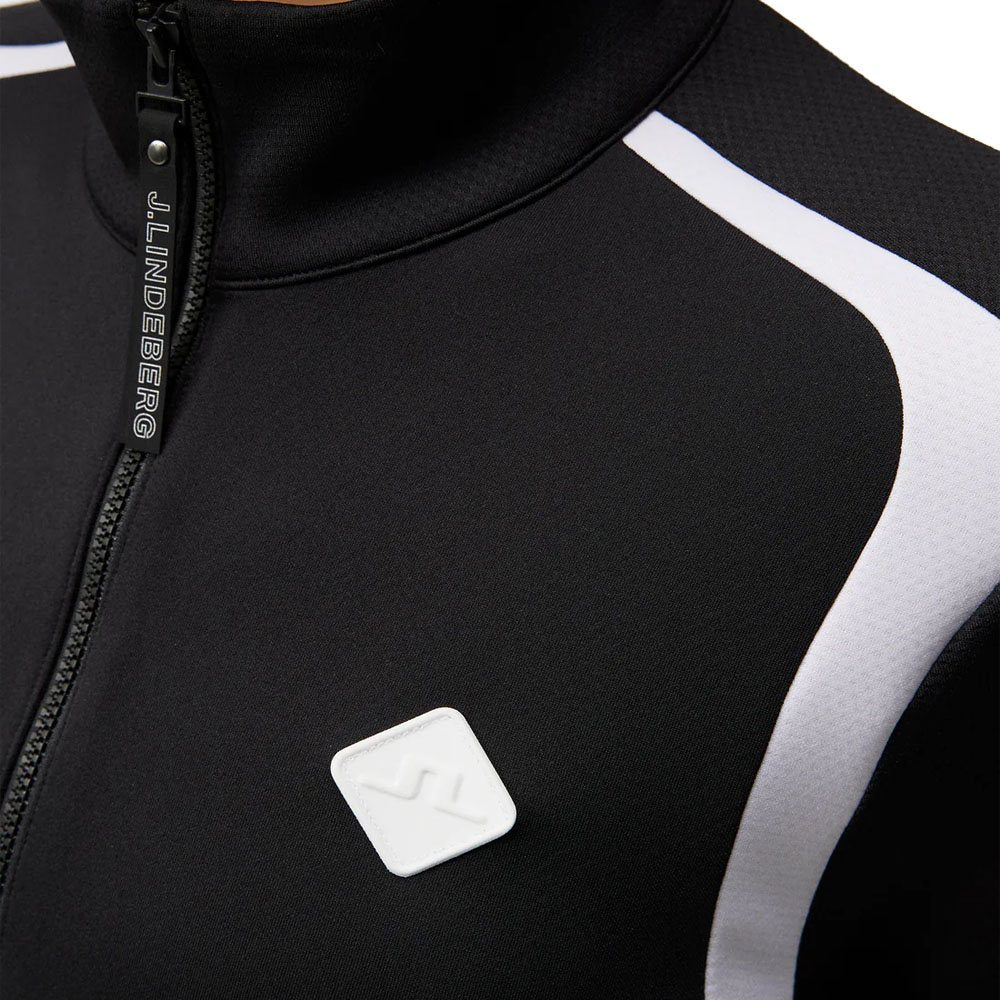 J.Lindeberg Solar Full Zip Mid Layer Golf Jacket Black - FW23 Women