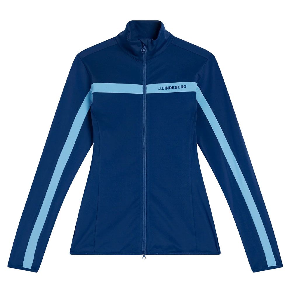 J.Lindeberg Seasonal Janice Mid Layer Golf Jacket Estate Blue - FW23 Women