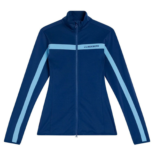 J.Lindeberg Seasonal Janice Mid Layer Golf Jacket Estate Blue - FW23 Women