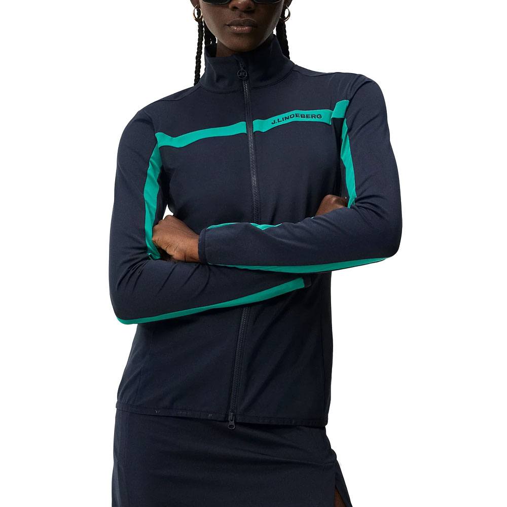 J.Lindeberg Seasonal Janice Mid Layer Golf Jacket JL Navy - FW23 Women