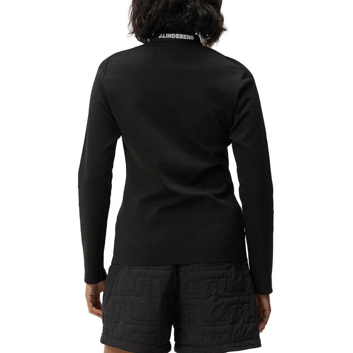 J.Lindeberg Wildcat Full Zip Mid Layer Golf Jacket Black - FW23 Women