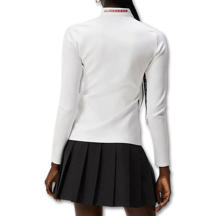 J.Lindeberg Wildcat Full Zip Mid Layer Golf Jacket White - FW23 Women