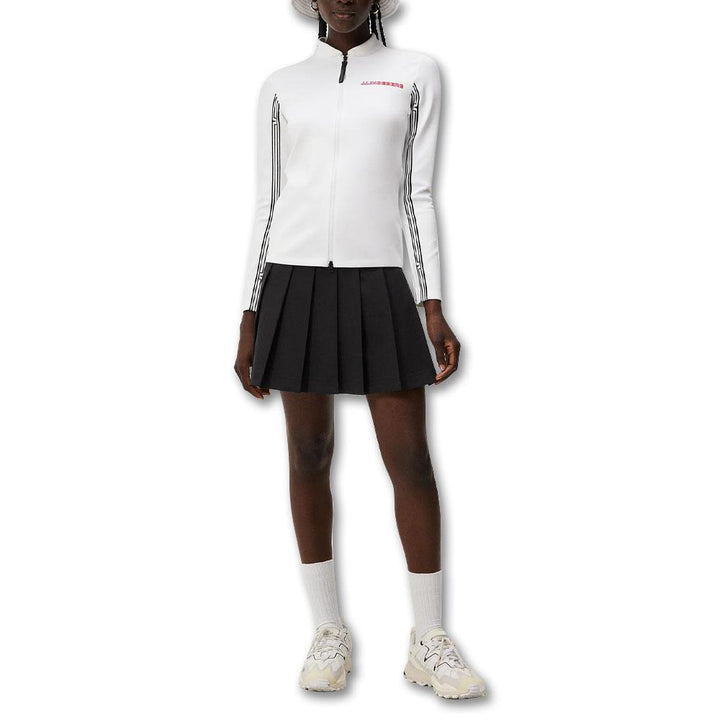 J.Lindeberg Wildcat Full Zip Mid Layer Golf Jacket White - FW23 Women
