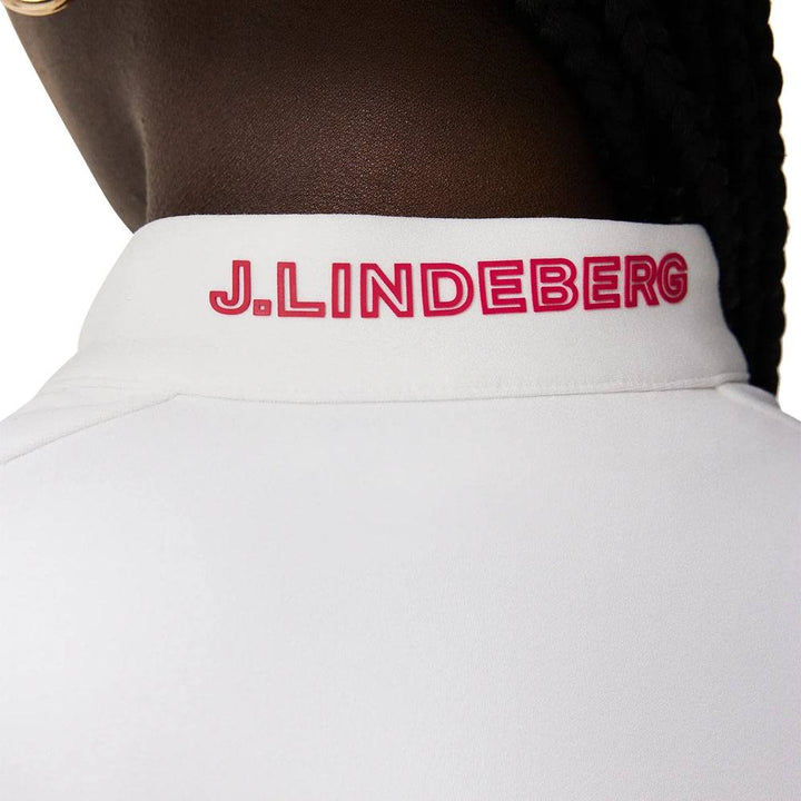 J.Lindeberg Wildcat Full Zip Mid Layer Golf Jacket White - FW23 Women