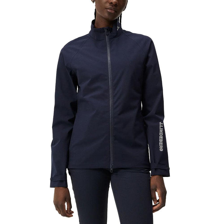 J.Lindeberg Evertine Padded Rain Golf Jacket JL Navy - FW23 Women