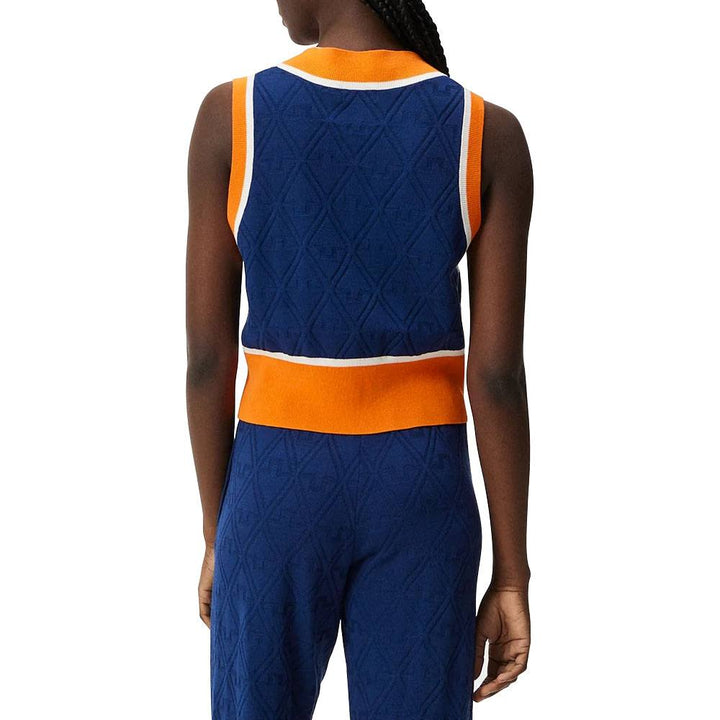 J.Lindeberg Barbados Knitted Golf Vest Estate Blue - FW23 Women