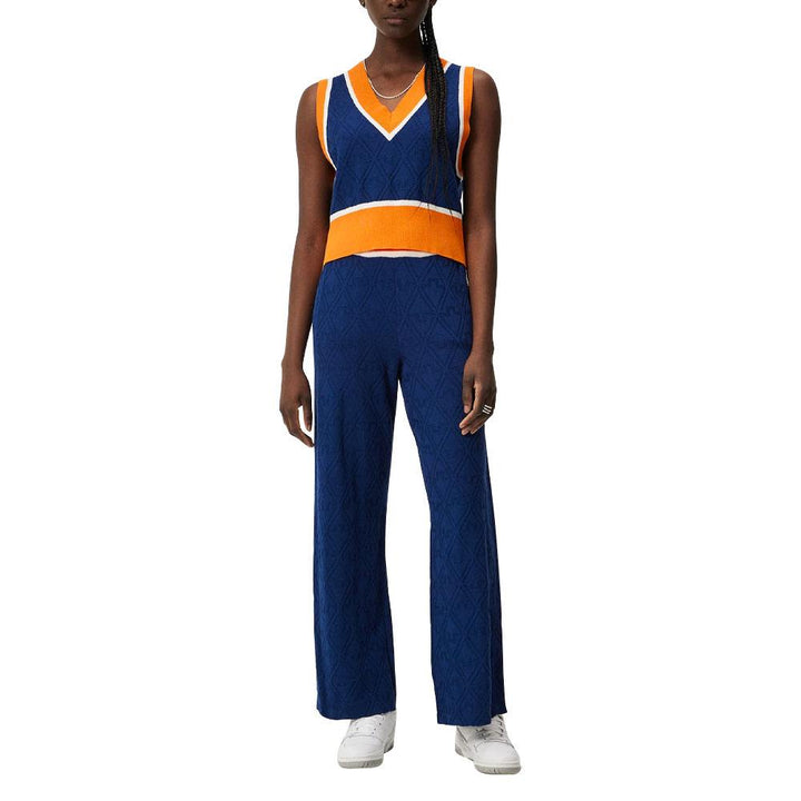 J.Lindeberg Barbados Knitted Golf Vest Estate Blue - FW23 Women