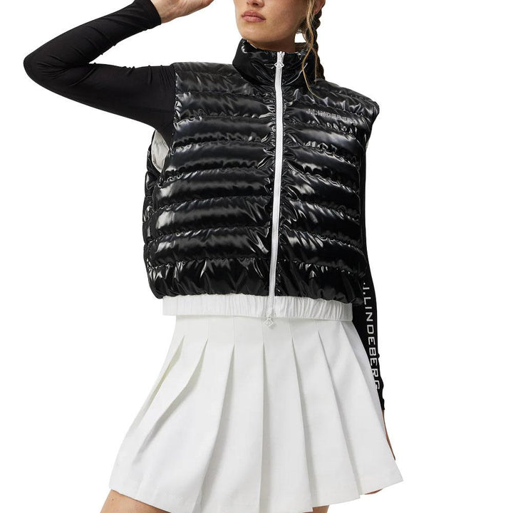 J.Lindeberg Isla Reversible Golf Vest Black - FW23 Women