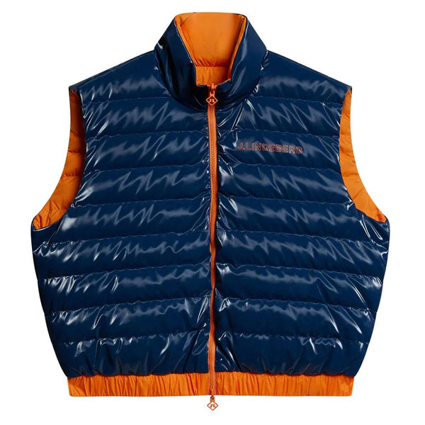 J.Lindeberg Isla Reversible Golf Vest Estate Blue - FW23 Women
