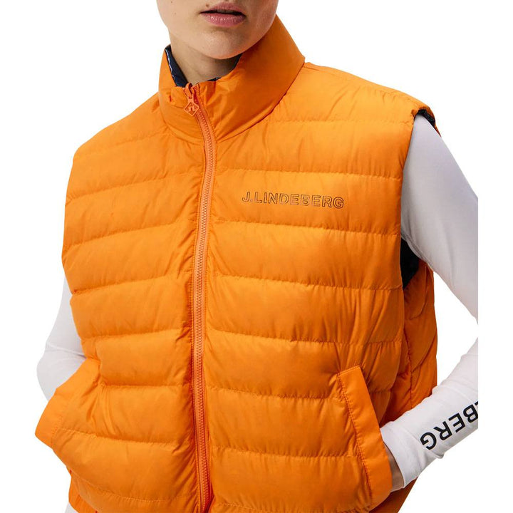 J.Lindeberg Isla Reversible Golf Vest Estate Blue - FW23 Women