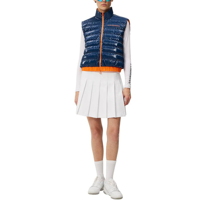 J.Lindeberg Isla Reversible Golf Vest Estate Blue - FW23 Women