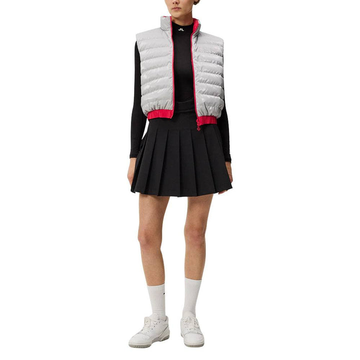 J.Lindeberg Isla Reversible Golf Vest Silver - FW23 Women