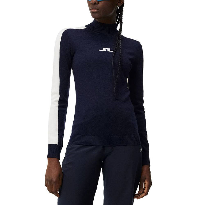 J.Lindeberg Adeline Knitted Golf Sweater JL Navy - FW23 Women