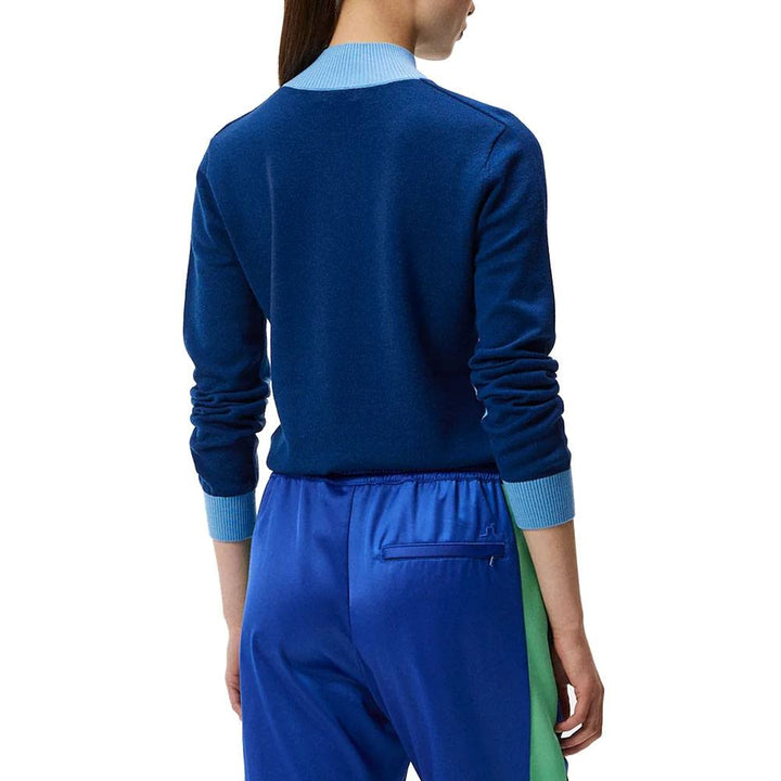 J.Lindeberg Adeline Knitted Golf Sweater Little Boy Blue - FW23 Women