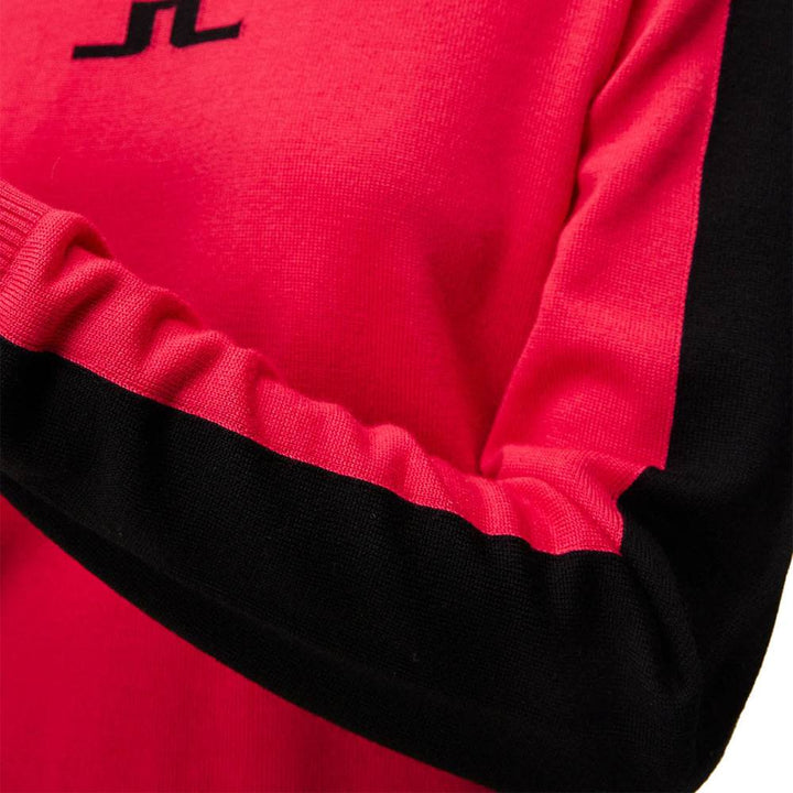 J.Lindeberg Adeline Knitted Golf Sweater Rose Red - FW23 Women